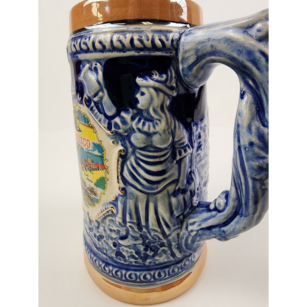 EFFCO San Francisco CA California Beer Mug Stein Made in Japan Oktoberfest Malt - Picture 4 of 13
